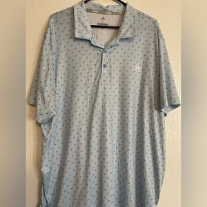 Adidas Golf Polo Short Sleeve Shirt Men's Size 2XL Blue